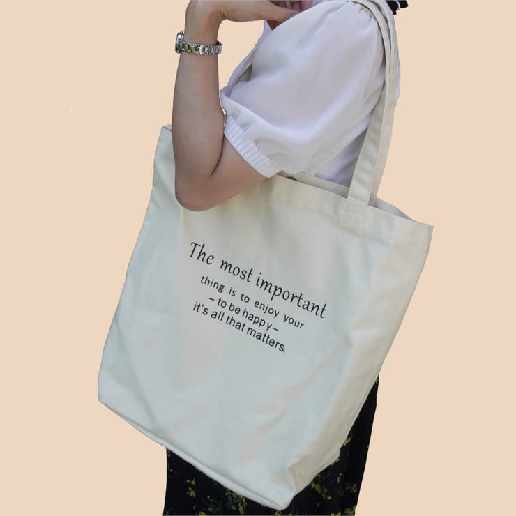 キャンバストートバッグトートバッグ ナチュラル ロゴプリント 品番 Thnw Tokohana トコハナ のレディースファッション通販 Shoplist ショップリスト