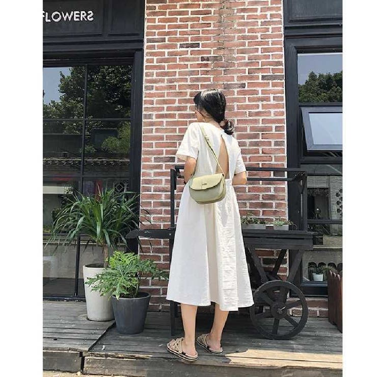 ハーフムーンフェイクレザーショルダーバッグ レディース 鞄 |  TOKOHANA | 詳細画像5 