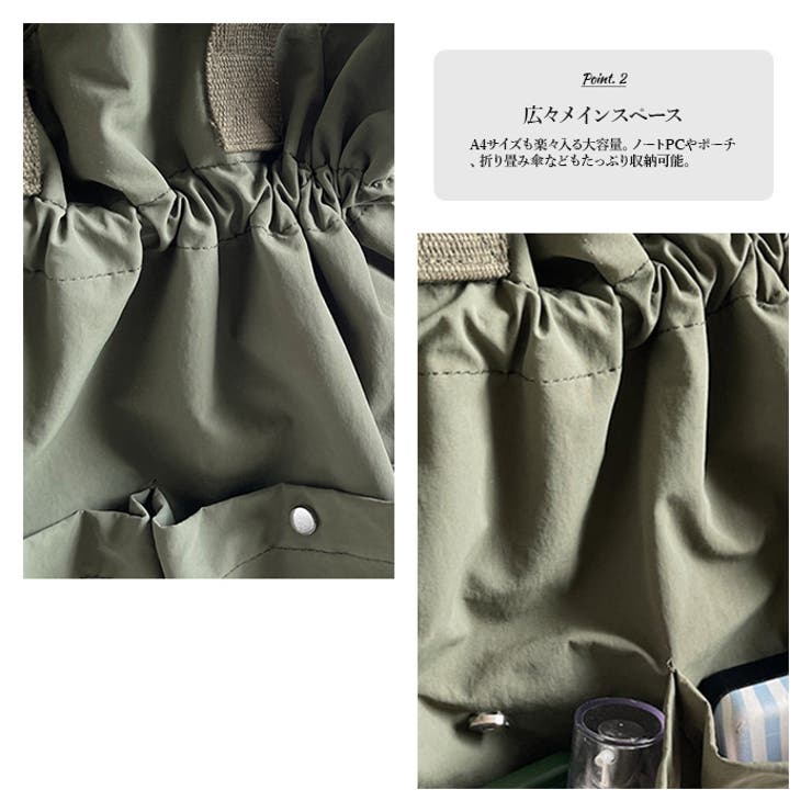 ショルダーバッグ3WAY 巾着マルチポケットリュック トートバッグ |  TOKOHANA | 詳細画像9 