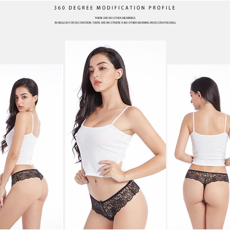 セクシーショーツTバッグ総レース透け肌美肌美尻着 レディース セット |  TOKOHANA | 詳細画像4 