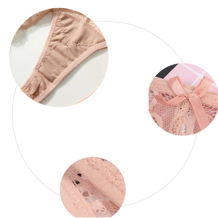 セクシーショーツTバッグ総レース透け肌美肌美尻着 レディース セット |  TOKOHANA | 詳細画像9 