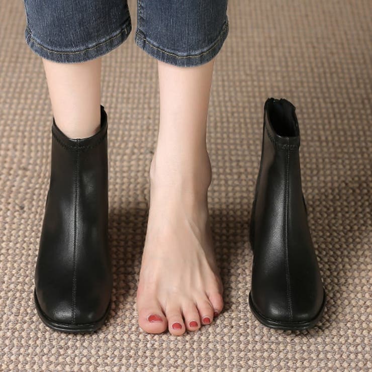 ショートブーツ レディース韓国ファッション ローヒール |  TOKOHANA | 詳細画像9 