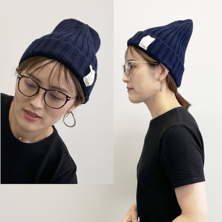 英文字タグ付きリブ編みニット帽 レディース 帽子 |  TOKOHANA | 詳細画像19 