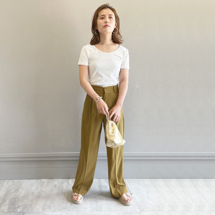 フロントタックワイドパンツ オールシーズン ボトムス |  TOKOHANA | 詳細画像26 