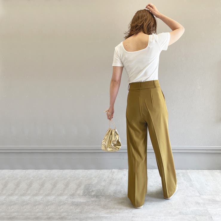 フロントタックワイドパンツ オールシーズン ボトムス |  TOKOHANA | 詳細画像28 