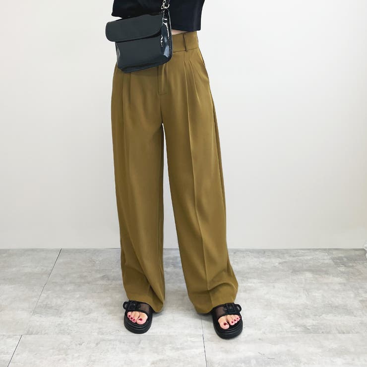 フロントタックワイドパンツ オールシーズン ボトムス |  TOKOHANA | 詳細画像18 