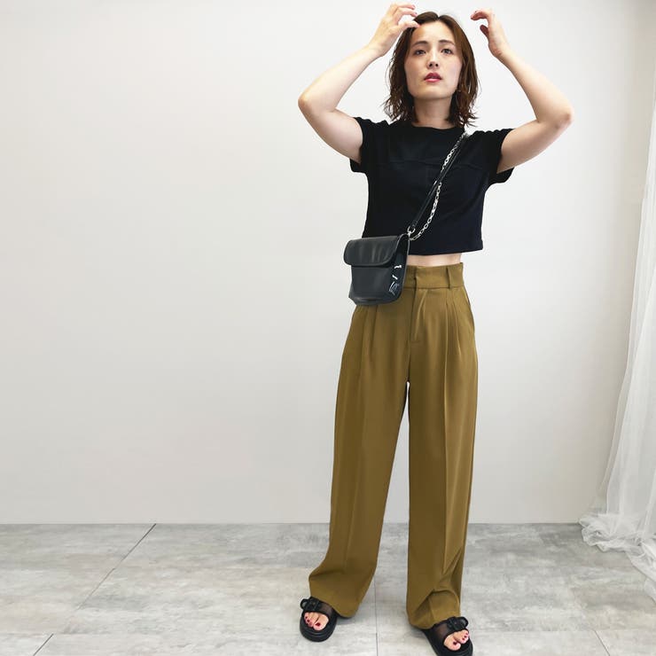 フロントタックワイドパンツ オールシーズン ボトムス |  TOKOHANA | 詳細画像21 