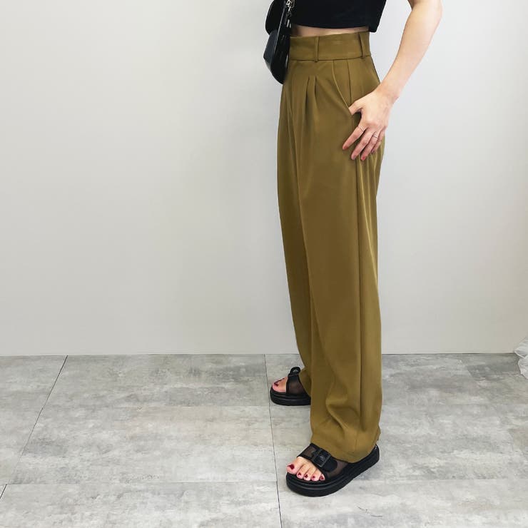 フロントタックワイドパンツ オールシーズン ボトムス |  TOKOHANA | 詳細画像22 