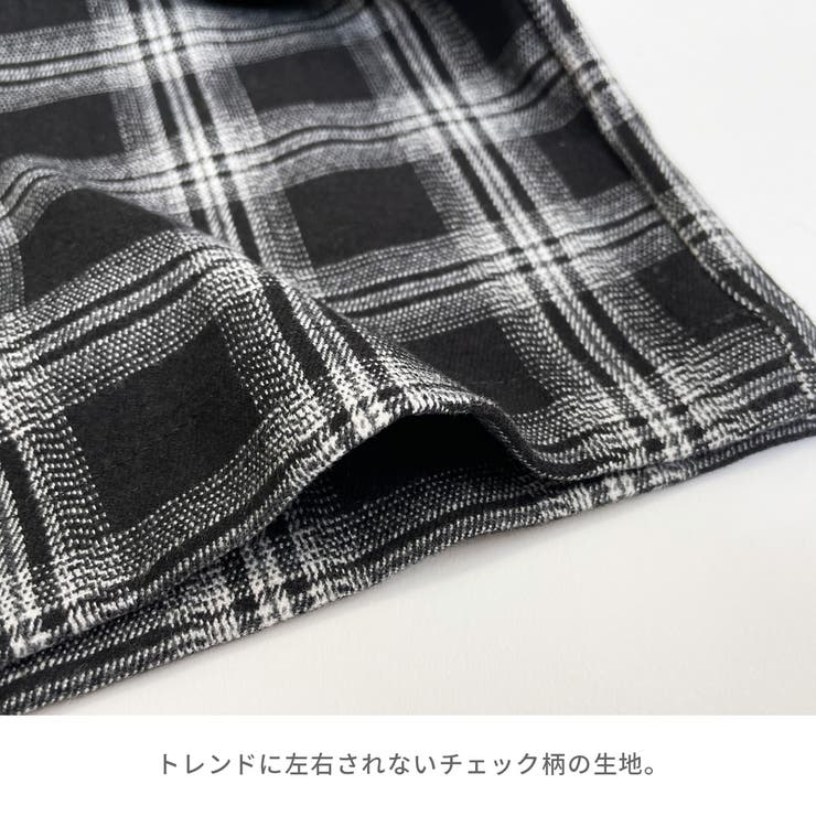 チェック柄フロントタックワイドパンツ レディース パンツ |  TOKOHANA | 詳細画像16 