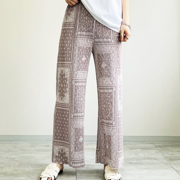 ベージュ | パンツ レディース ワイドパンツ |  TOKOHANA