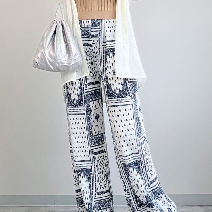 ホワイト | パンツ レディース ワイドパンツ |  TOKOHANA