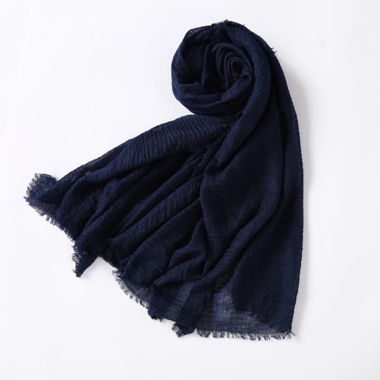NAVY | 薄手無地ストール レディース 小物 |  TOKOHANA
