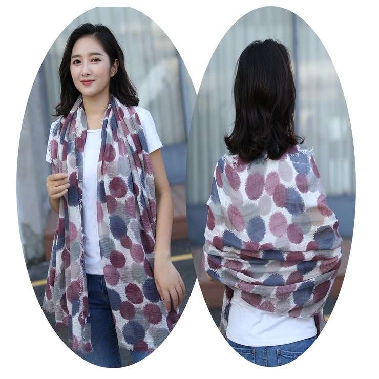 ドット柄薄手ストール レディース 小物 |  TOKOHANA | 詳細画像11 