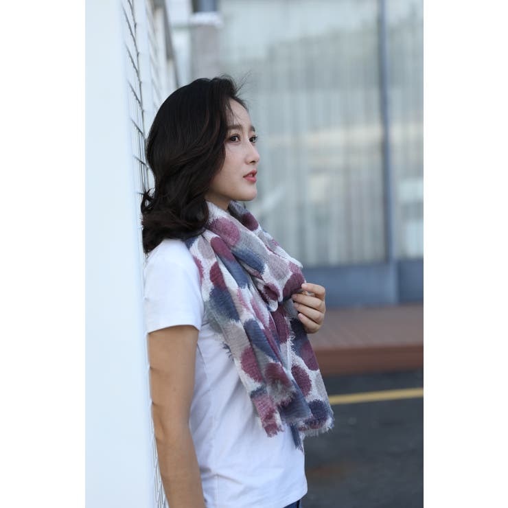 ドット柄薄手ストール レディース 小物 |  TOKOHANA | 詳細画像15 