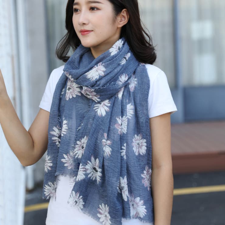 花柄薄手ストール レディース 小物 |  TOKOHANA | 詳細画像12 