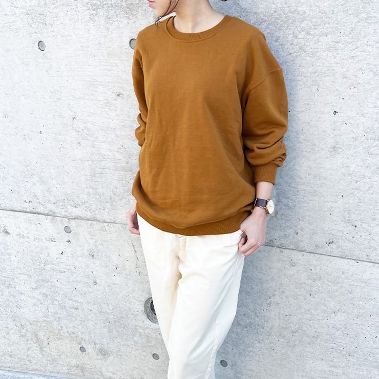 トレーナー スウェット綿100％薄手薄いオバーサイズ |  TOKOHANA | 詳細画像13 