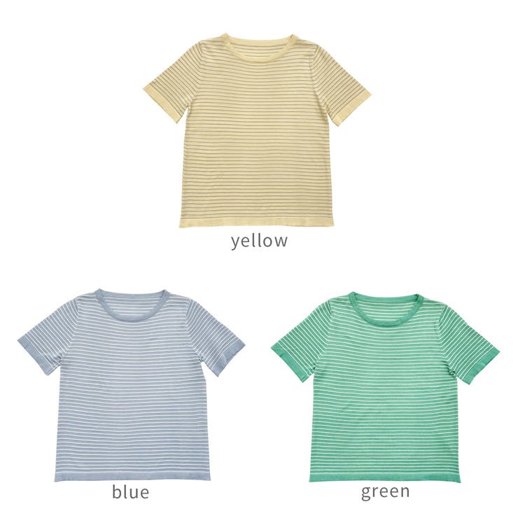 細ボーダー柄薄手サマーニットソー 夏 トップス |  TOKOHANA | 詳細画像19 