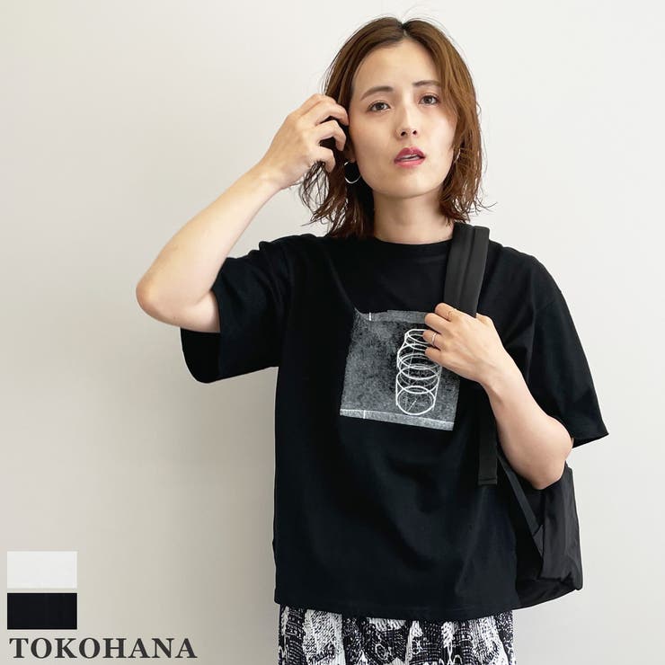 フロントデザインtシャツ 夏 シャツ 品番 Thnw Tokohana トコハナ のレディース ファッション通販 Shoplist ショップリスト