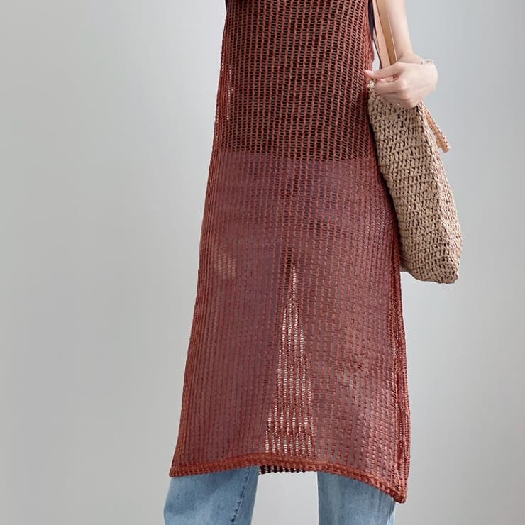 メッシュ ワンピース 夏ワンピース夏服サマーニット |  TOKOHANA | 詳細画像8 