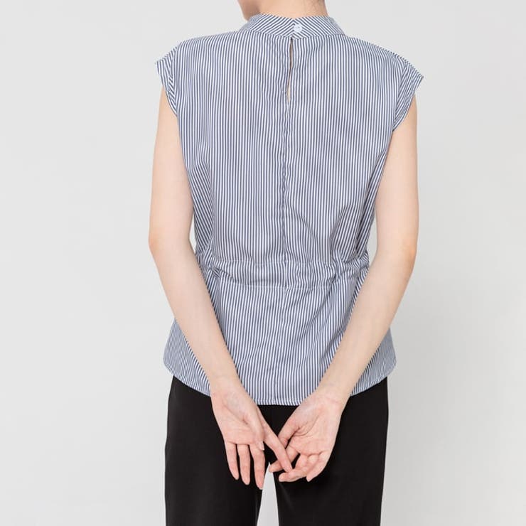 ブラウス シアーシャツ レディース夏服オフィスカジュアルストライプ柄 |  TOKOHANA | 詳細画像12 