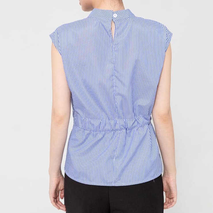 ブラウス シアーシャツ レディース夏服オフィスカジュアルストライプ柄 |  TOKOHANA | 詳細画像7 