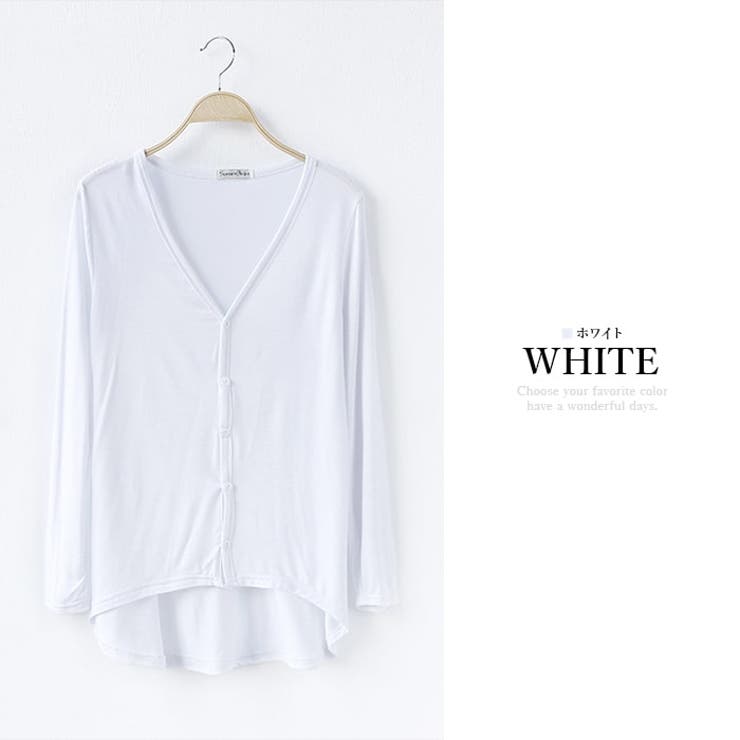 White | カーディガン レディース 夏服 |  TOKOHANA