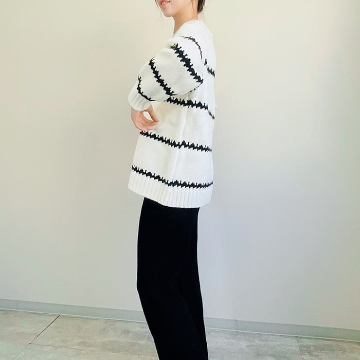 ニットトップス ボーダー柄 ストライプ柄 |  TOKOHANA | 詳細画像7 