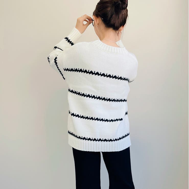 ニットトップス ボーダー柄 ストライプ柄 |  TOKOHANA | 詳細画像8 