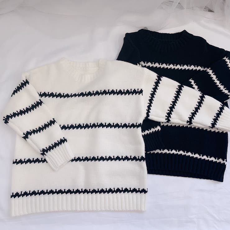 ニットトップス ボーダー柄 ストライプ柄 |  TOKOHANA | 詳細画像16 