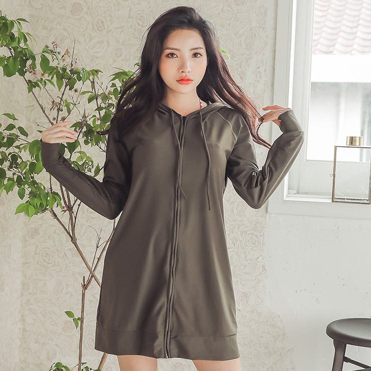 カーキ | UVカット パーカー 冷感 |  TOKOHANA