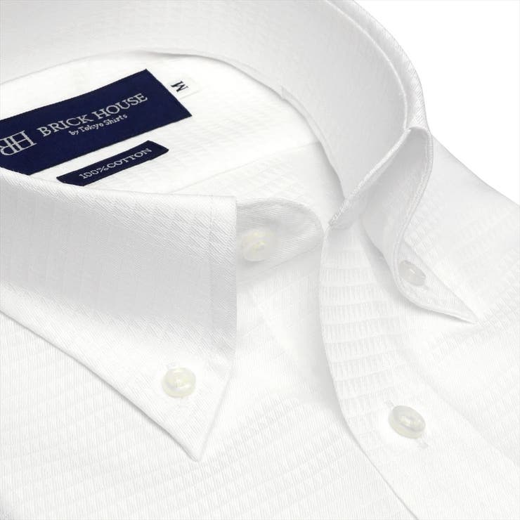 【グリーン】(M)【大きいサイズ】 形態安定 ボタンダウンカラー 綿100% 半袖ワイシャツ