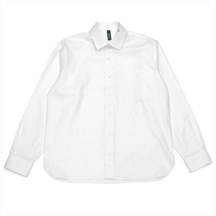 【一部予約販売中】 形態安定 激安卸販売新品 ワイド衿ラウンドテール シャツ 長袖ビジネスシャツ