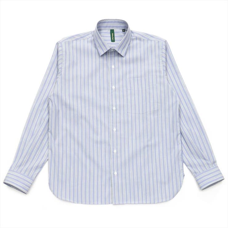 形態安定 全商品オープニング価格 ワイドカラー オンラインショッピング ラウンドテール 長袖シャツ 綿100% シャツ