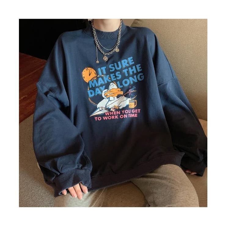 duckプリントトレーナー レディース 長袖 | DEVICE | 詳細画像18 