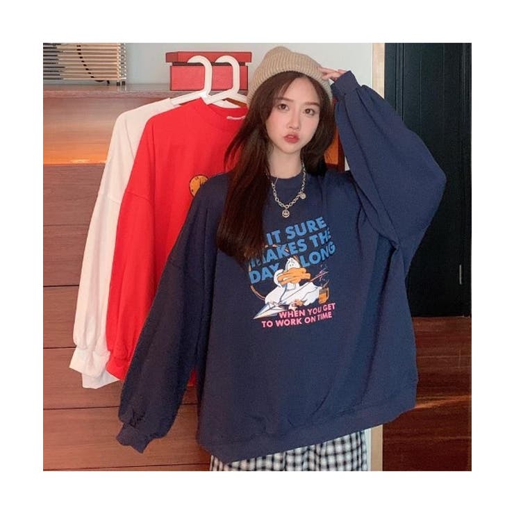 duckプリントトレーナー レディース 長袖 | DEVICE | 詳細画像19 