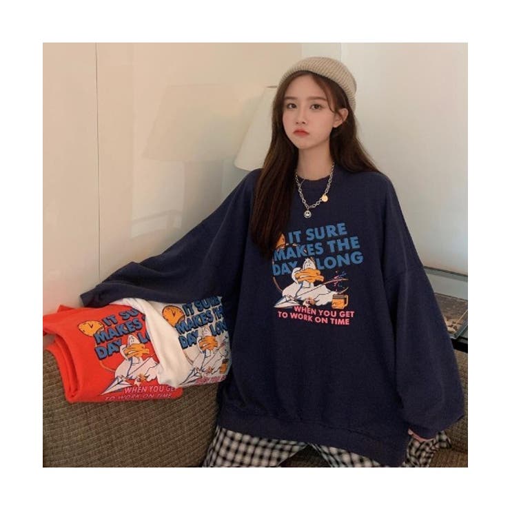 duckプリントトレーナー レディース 長袖 | DEVICE | 詳細画像20 