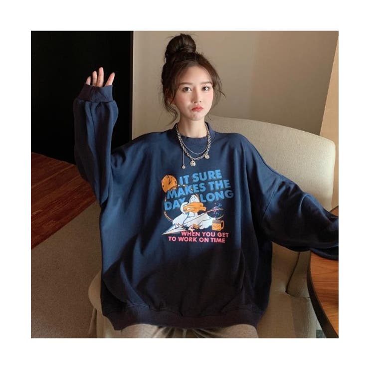 duckプリントトレーナー レディース 長袖 | DEVICE | 詳細画像16 