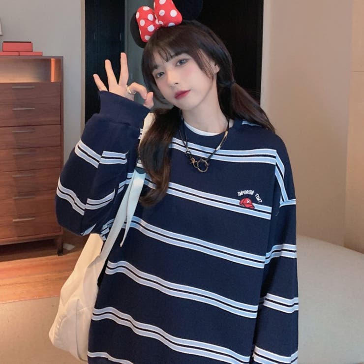 トレーナー 長袖 ボーダー | DEVICE | 詳細画像15 