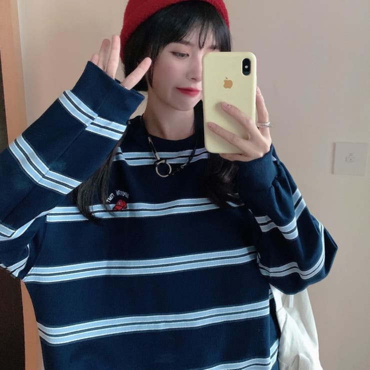 トレーナー 長袖 ボーダー | DEVICE | 詳細画像16 