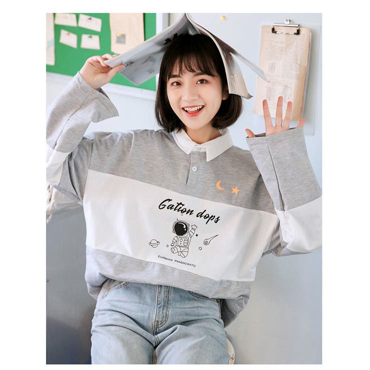 ロンT ポロシャツ 無地[品番：TOPW0000504]｜DEVICE（デバイス