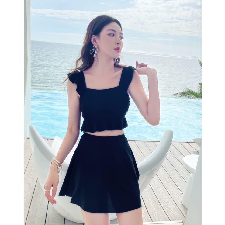 レディースセット水着 韓国風 ビスチェ | DEVICE | 詳細画像1 