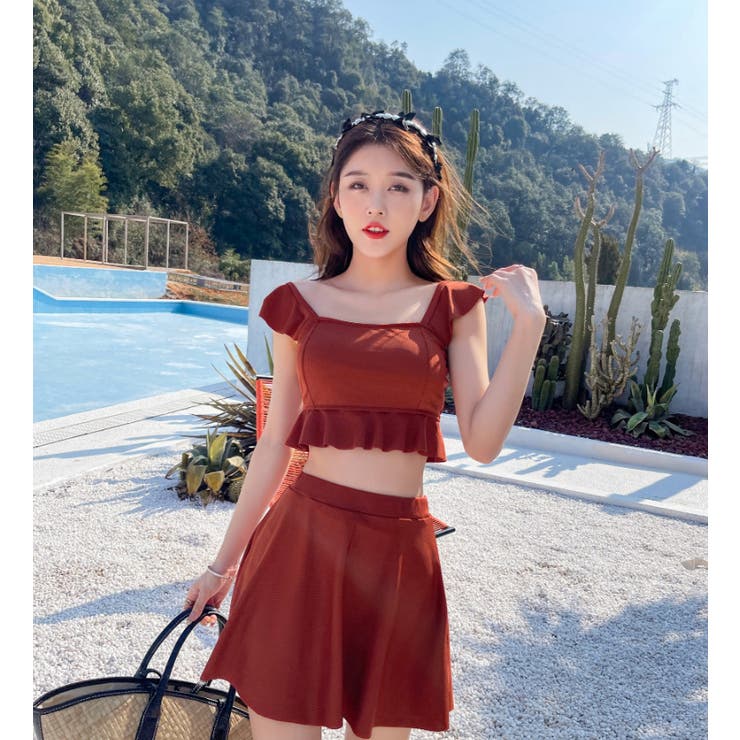 レディースセット水着 韓国風 ビスチェ | DEVICE | 詳細画像3 