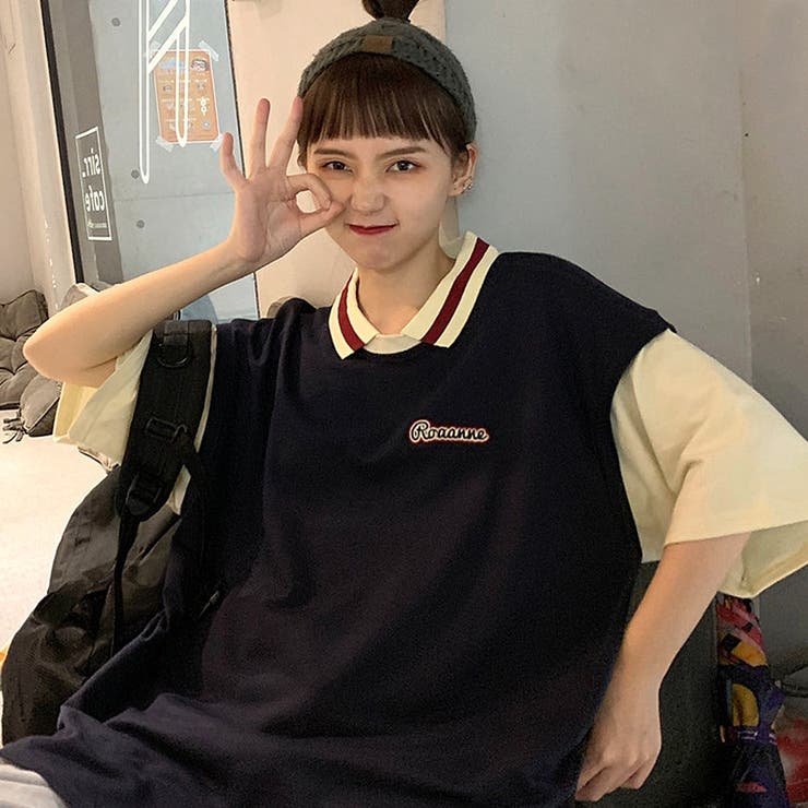 ゆっき様　サカイ　リネンキャミソールレイヤード半袖Tシャツ ゆっき様 サカイ リネンキャミソールレイヤード半袖Tシャツ