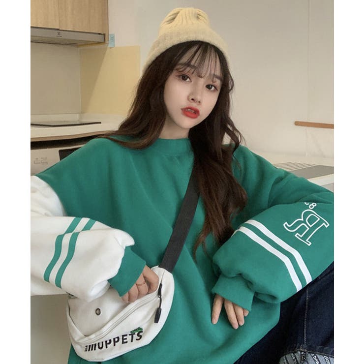トレーナー韓国ファッションレディース7T-407 3.jpg