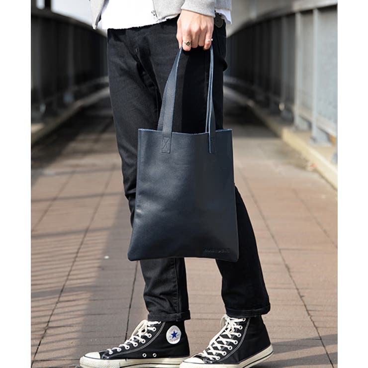 GUSCIO UOMO トートバッグ メンズ 牛革100% 本革 a4 軽量 横