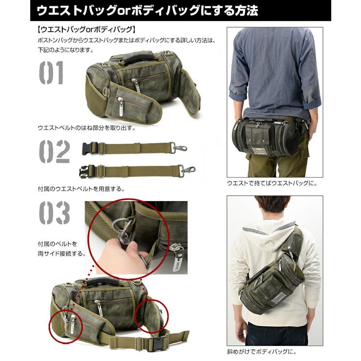 ファニーパック ウエストバッグ ヒップバッグ[品番：TOPW0000088