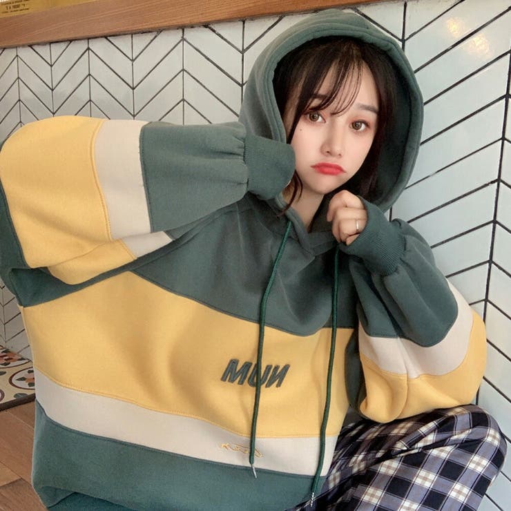 韓国　less.web HEIGHTS ブラウン　パーカー　フーディー ☆韓国の人気☆【TWN】☆Slake Hoodi.e☆パーカー☆関税込