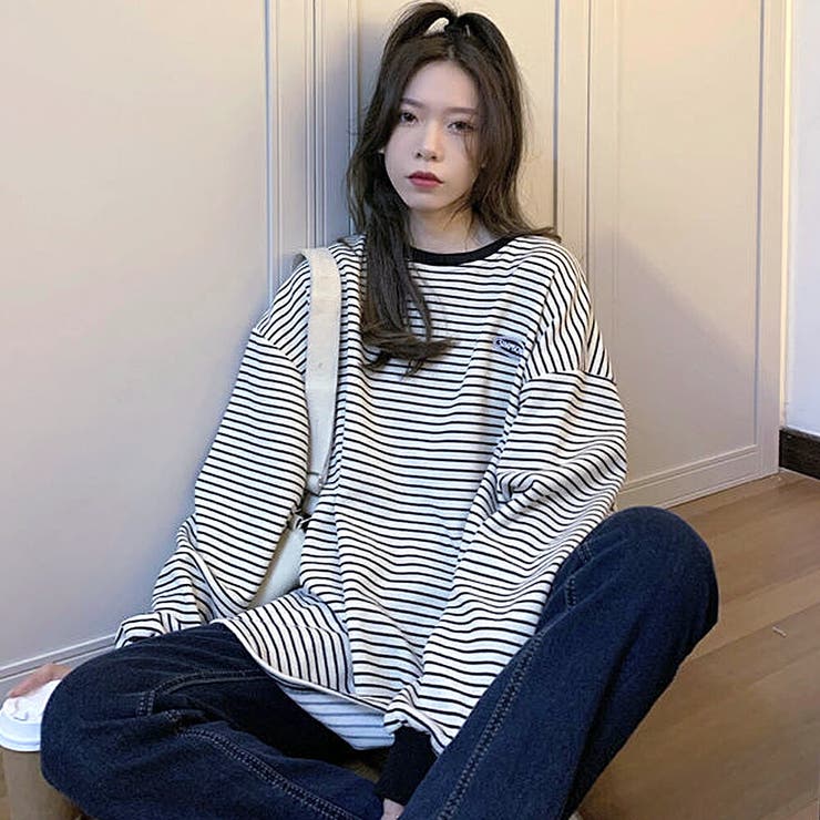 トレーナー 長袖 ボーダー | DEVICE | 詳細画像5 