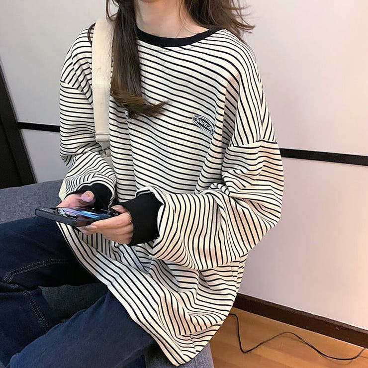 トレーナー 長袖 ボーダー | DEVICE | 詳細画像6 