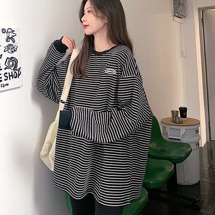 トレーナー 長袖 ボーダー | DEVICE | 詳細画像8 